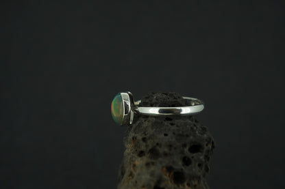 Opal Sterling Silver Ring
