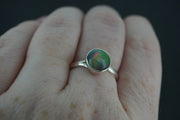 Opal Sterling Silver Ring