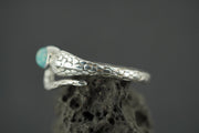 Opal Sterling Silver Snake Ring