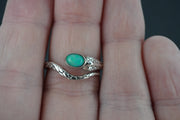 Opal Sterling Silver Snake Ring