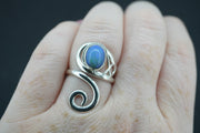 Opal Sterling Silver Celtic Ring