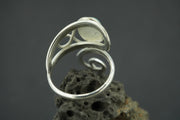 Opal Sterling Silver Celtic Ring