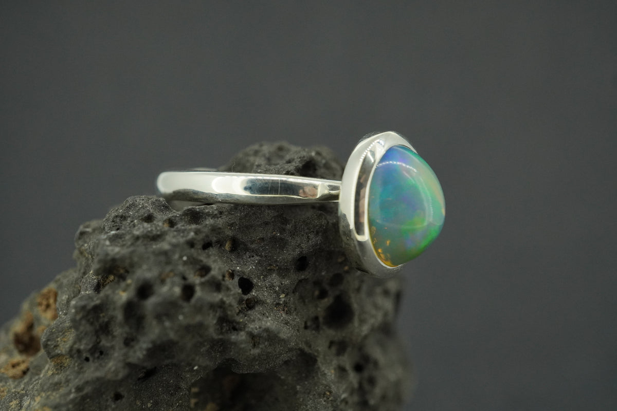 Opal Sterling Silver Ring