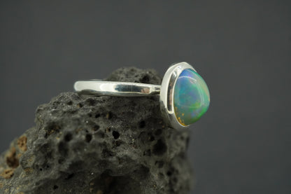 Opal Sterling Silver Ring