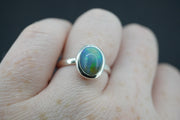 Opal Sterling Silver Ring