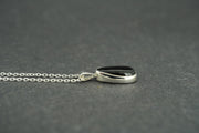 Black Tourmaline Sterling Silver Pendant
