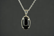 Black Tourmaline Sterling Silver Pendant