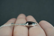 Black Tourmaline Sterling Silver Pendant