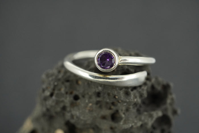 Amethyst Sterling Silver Ring