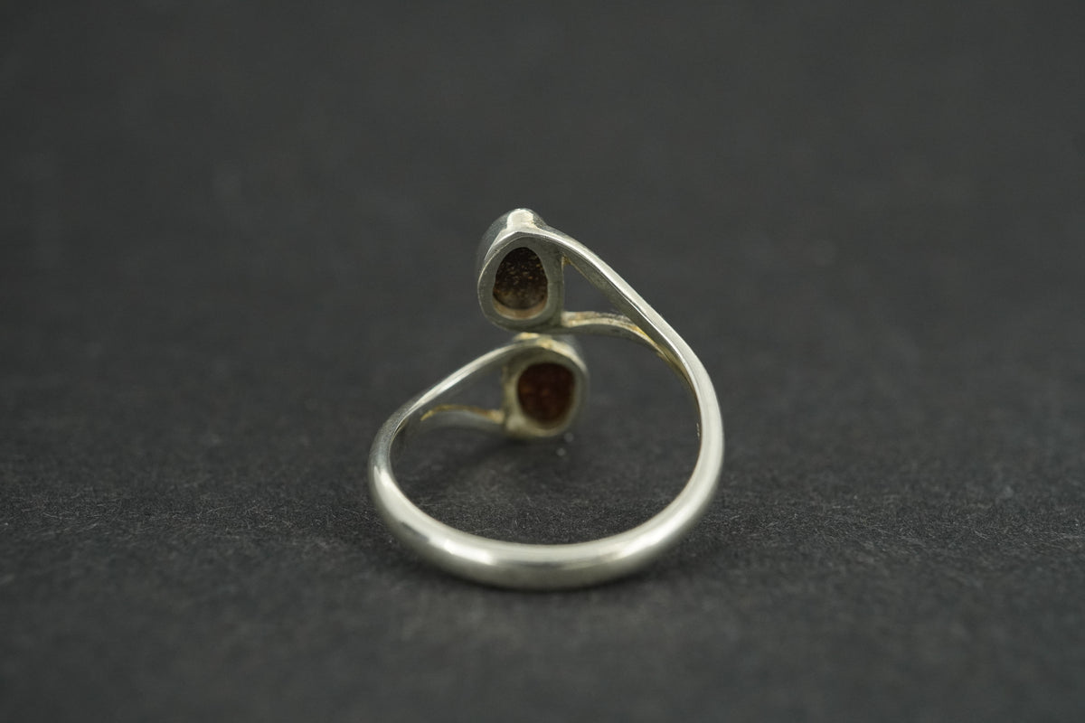 Opal Sterling Silver Doublet Ring