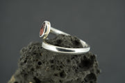 Garnet Sterling Silver Ring