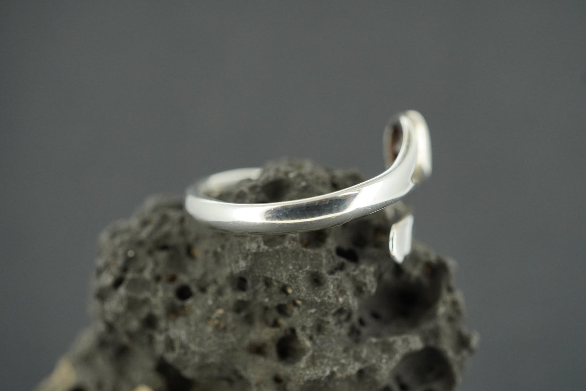 Garnet Sterling Silver Ring
