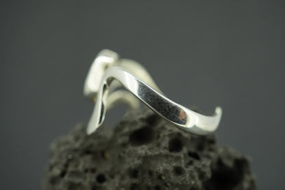 Opal Sterling Silver Wave Ring