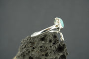 Amazonite Sterling Silver Celtic Ring
