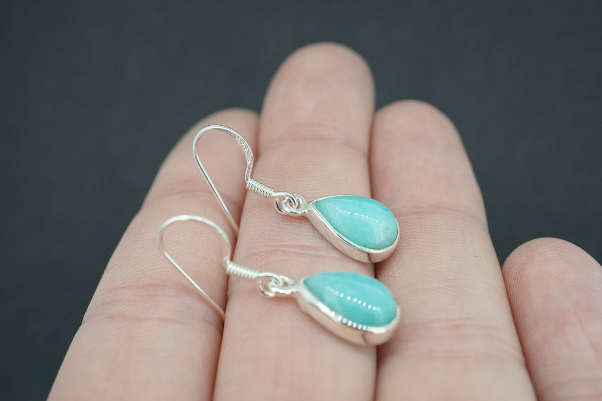 Amazonite Sterling Silver Earrings