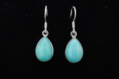 Amazonite Sterling Silver Small Earrings