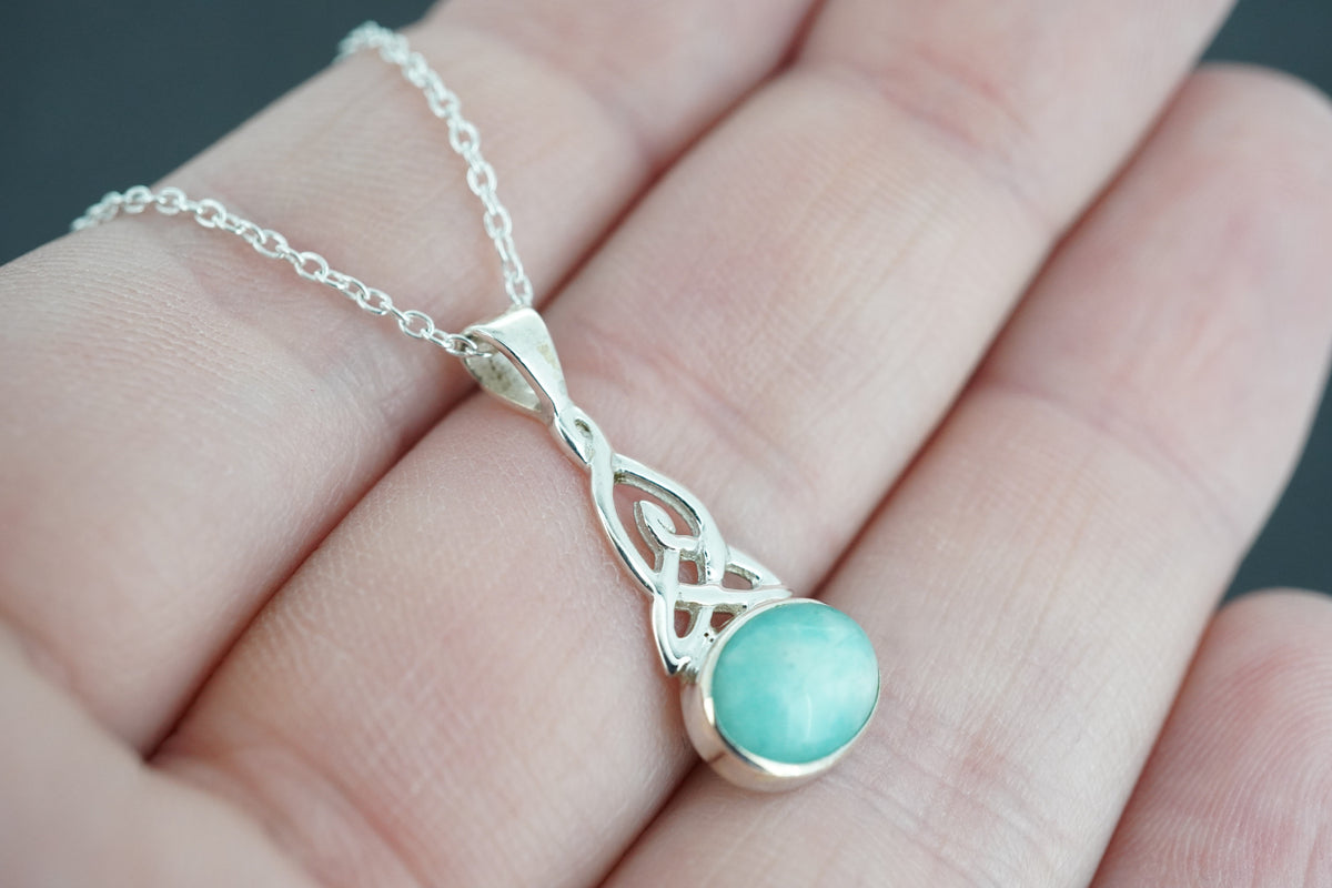 Amazonite Sterling Silver Pendant