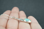 Amazonite Sterling Silver Celtic Pendant