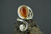 Indian Carnelian Sterling Silver Ring