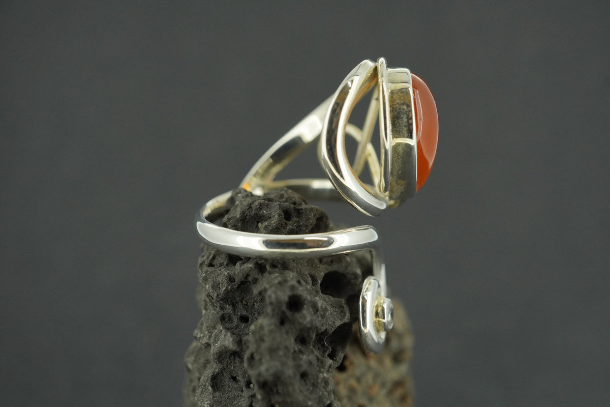 Indian Carnelian Sterling Silver Ring