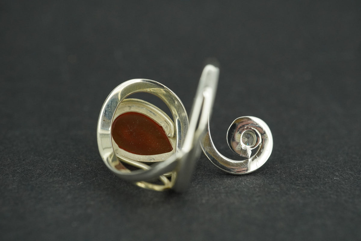 Indian Carnelian Sterling Silver Ring