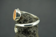 Indian Carnelian Sterling Silver Celtic Ring