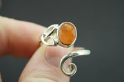 Indian Carnelian Sterling Silver Celtic Ring