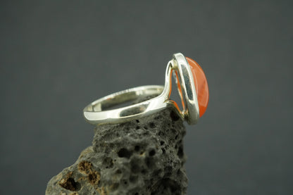 Indian Carnelian Sterling Silver Oval Ring