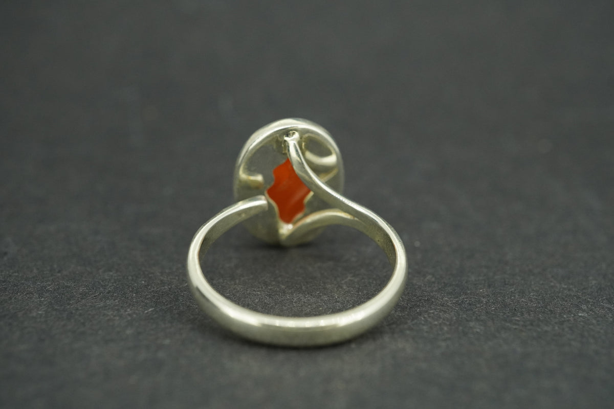 Indian Carnelian Sterling Silver Ring
