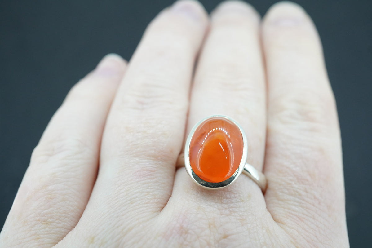 Indian Carnelian Sterling Silver Ring