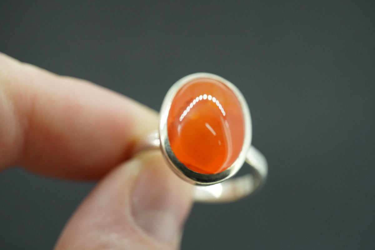 Indian Carnelian Sterling Silver Ring