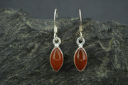 Indian Carnelian Sterling Silver Earrings