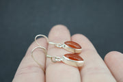 Indian Carnelian Sterling Silver Earrings