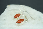 Indian Carnelian Sterling Silver Earrings