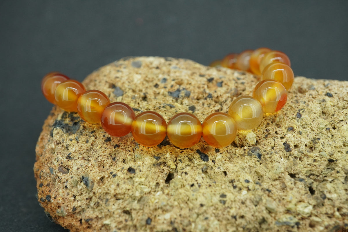 Indian Carnelian Sterling Silver Celtic Bracelet