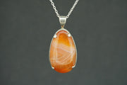Indian Carnelian Sterling Silver Pendant