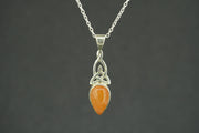 Indian Carnelian Sterling Silver Celtic Pendant