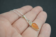 Indian Carnelian Sterling Silver Celtic Pendant
