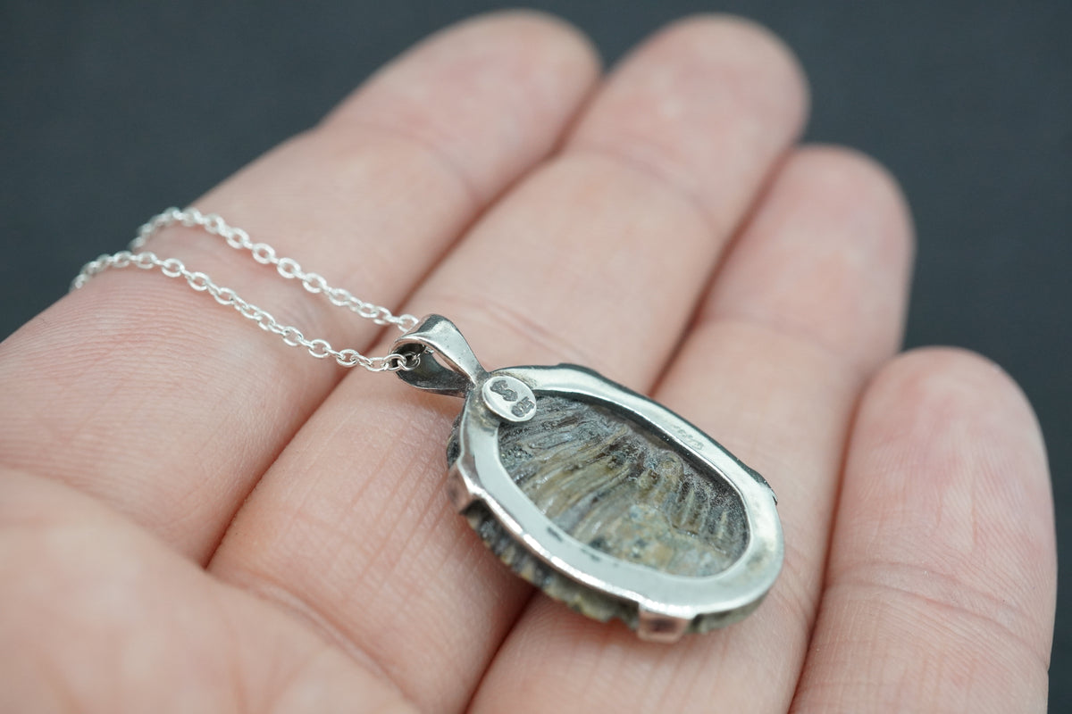 Glittering Pyrite Sterling Silver Pendant