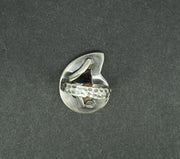 Haematite Ammonite Sterling Silver Ring