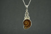 Ammonite Sterling Silver Pendant