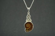 Ammonite Sterling Silver Pendant
