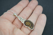 Ammonite Sterling Silver Pendant