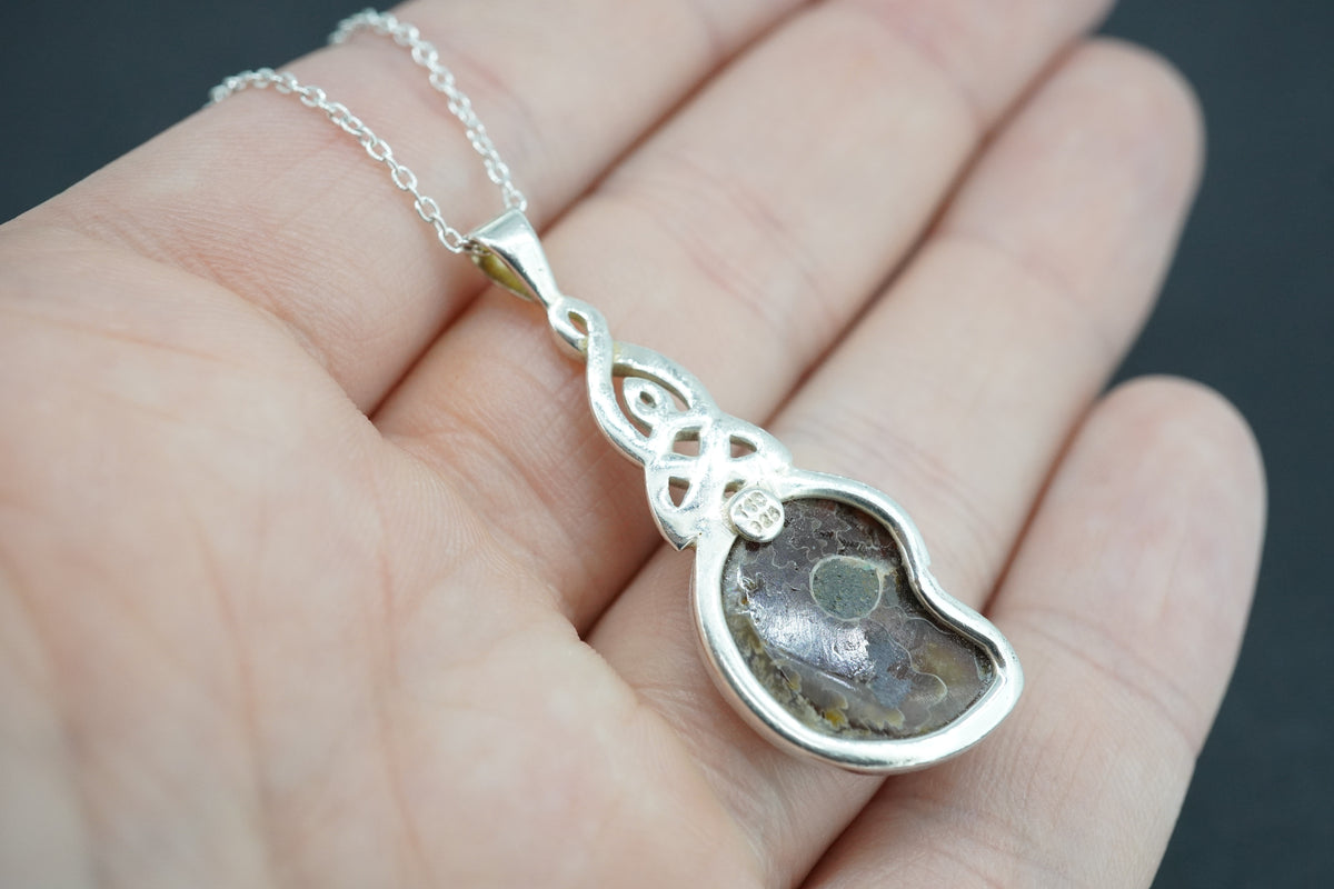 Ammonite Sterling Silver Pendant
