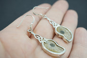 Ammonite Sterling Silver Earrings