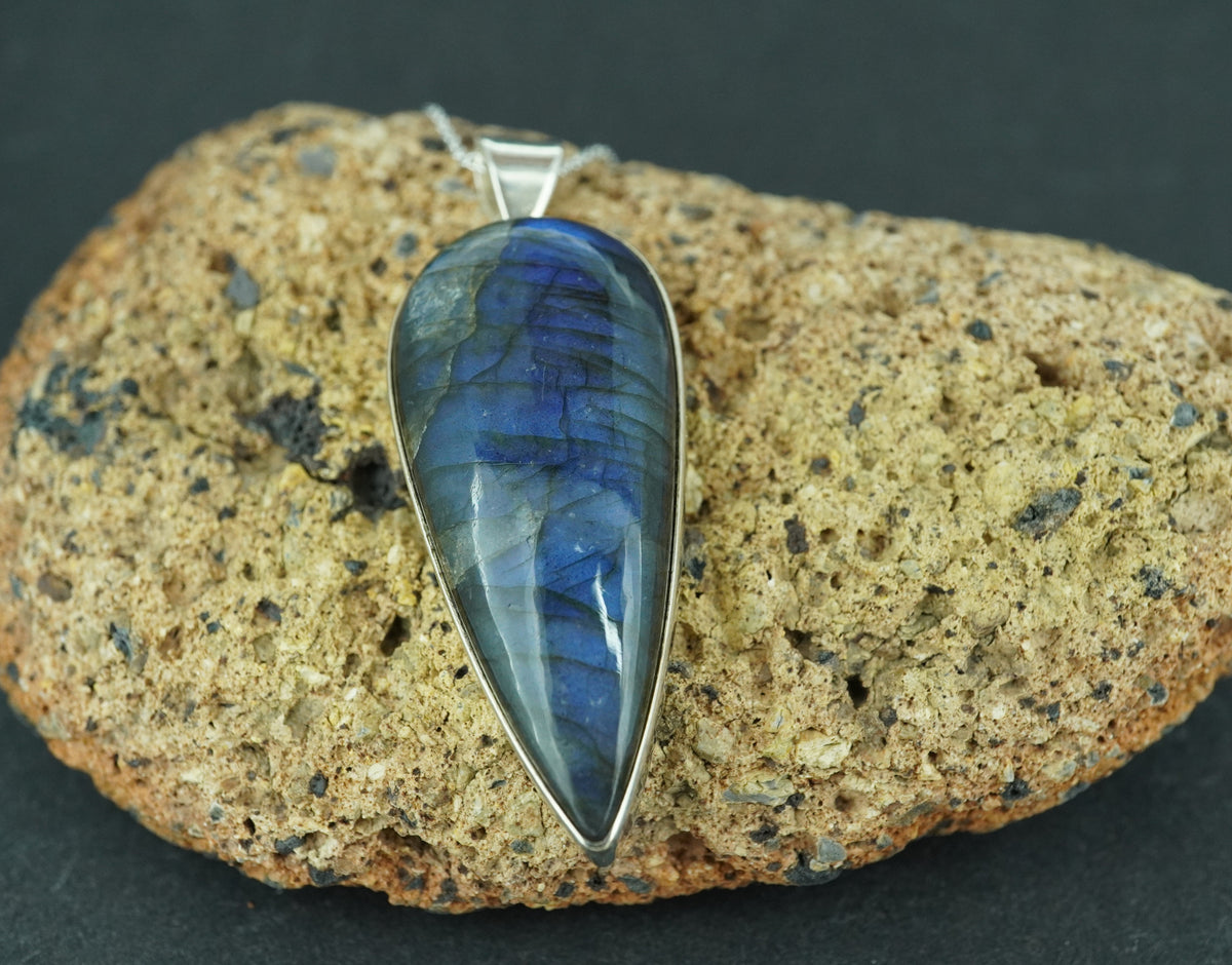 Labradorite Sterling Silver Pendant