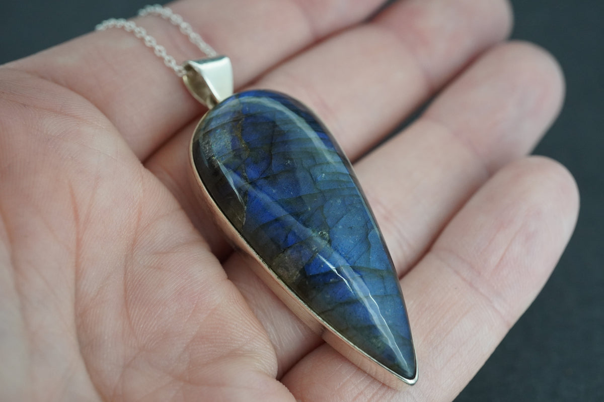Labradorite Sterling Silver Pendant