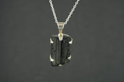 Black Tourmaline Sterling Silver Pendant