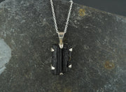Black Tourmaline Sterling Silver Pendant