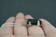 Black Tourmaline Sterling Silver Pendant